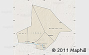 Shaded Relief Map of Bourem, lighten