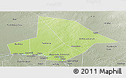 Physical Panoramic Map of Bourem, semi-desaturated