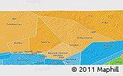 Political Shades Panoramic Map of Bourem