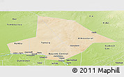 Satellite Panoramic Map of Bourem, physical outside