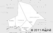 Silver Style Simple Map of Bourem