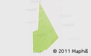 Physical 3D Map of Temera, cropped outside