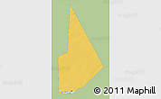 Savanna Style 3D Map of Temera, single color outside