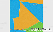 Political Panoramic Map of Temera