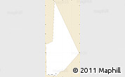 Classic Style Simple Map of Temera, single color outside