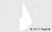 Silver Style Simple Map of Temera, cropped outside
