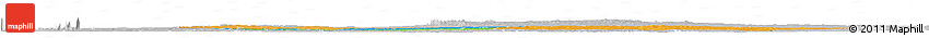 Political Horizon Map of Gao, lighten, desaturated