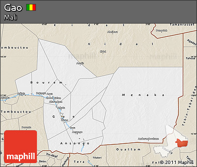 Classic Style Map of Gao