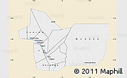 Classic Style Map of Gao, single color outside