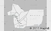 Gray Map of Gao, single color outside