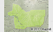 Physical Map of Gao, semi-desaturated