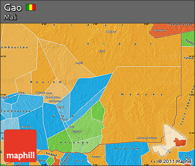 Political Map of Gao