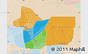 Political Map of Gao, lighten