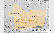 Satellite Map of Gao, desaturated