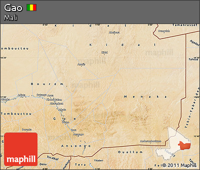 Satellite Map of Gao