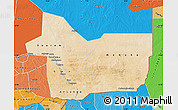 Satellite Map of Gao, political shades outside