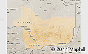 Satellite Map of Gao, semi-desaturated