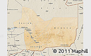 Satellite Map of Gao, shaded relief outside