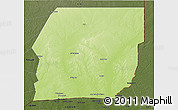 Physical 3D Map of n.a., darken