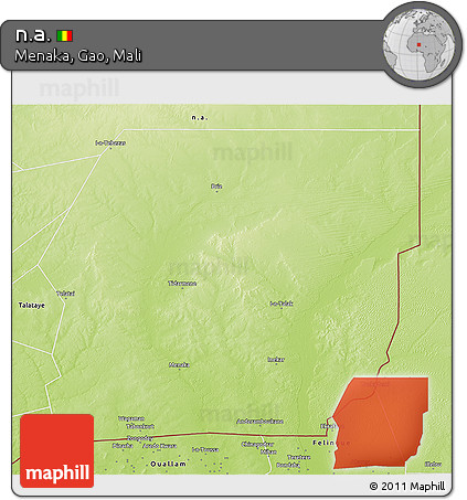 Physical 3D Map of N.a.