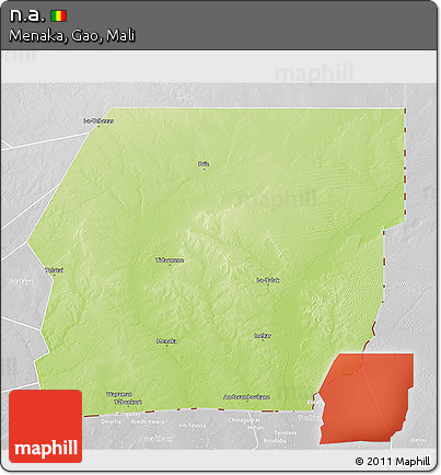Physical 3D Map of N.a., lighten, desaturated