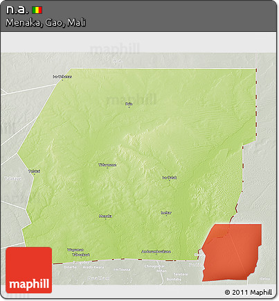 Physical 3D Map of N.a., lighten, semi-desaturated