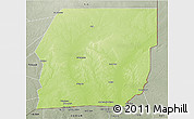 Physical 3D Map of n.a., semi-desaturated