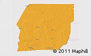 Political 3D Map of n.a., cropped outside