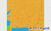 Political 3D Map of n.a.