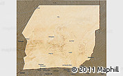 Satellite 3D Map of n.a., darken