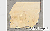 Satellite 3D Map of n.a., darken, semi-desaturated