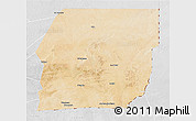 Satellite 3D Map of n.a., lighten, desaturated