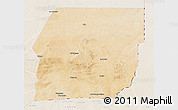 Satellite 3D Map of n.a., lighten