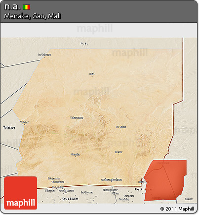 Satellite 3D Map of N.a., shaded relief outside