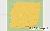 Savanna Style 3D Map of n.a., single color outside