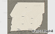 Shaded Relief 3D Map of n.a., darken