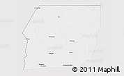 Silver Style 3D Map of n.a., single color outside