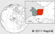 Blank Location Map of n.a., highlighted country, highlighted grandparent region