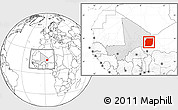 Blank Location Map of n.a., highlighted country, highlighted parent region, within the entire country