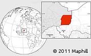 Blank Location Map of n.a., highlighted country, highlighted parent region