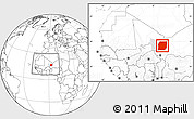 Blank Location Map of n.a., highlighted parent region, highlighted grandparent region, within the entire country