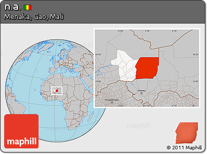 Gray Location Map of N.a., highlighted parent region, highlighted grandparent region