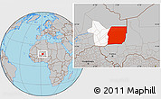 Gray Location Map of n.a., highlighted parent region, highlighted grandparent region