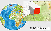 Physical Location Map of n.a., highlighted country, highlighted grandparent region