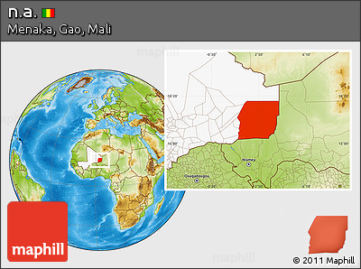Physical Location Map of N.a., highlighted country, highlighted parent region