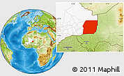 Physical Location Map of n.a., highlighted country, highlighted parent region