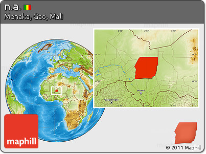 Physical Location Map of N.a., highlighted parent region