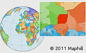 Political Location Map of n.a., highlighted parent region