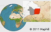 Satellite Location Map of n.a., highlighted country, highlighted grandparent region