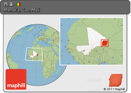 Savanna Style Location Map of N.a., highlighted country, highlighted parent region, within the entire country